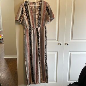SHEIN 0xl elastic waist jump suit